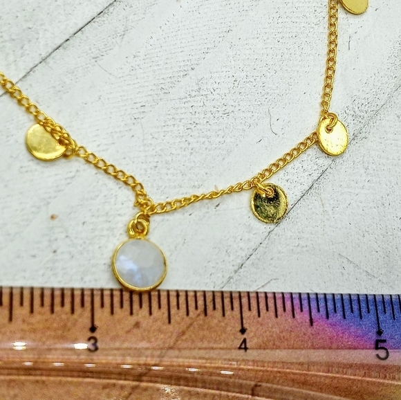 Boho moonstone necklace - Picture 3 of 4